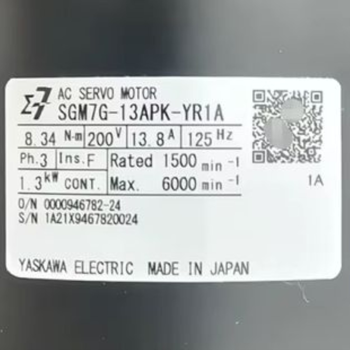 SGM7G-13APK-YR1A 신품 서보 모터, SGM7G 13APK YR1A, , 제품 이미지