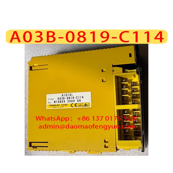 A03B-0819-C114 일반 , 위해 테스트를 거친 중고 IO 모듈, 통과 후 준비 예정 제품 이미지