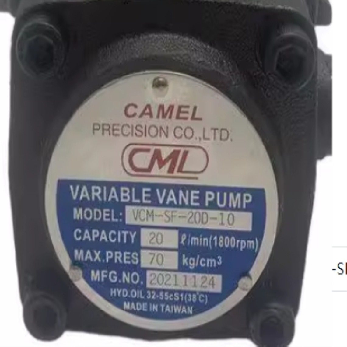 CML 베인 펌프 VCM-SF-20D-10 VCM-SF-20A20B20C30A30B30C30D40A40B40C40D-10 제품 이미지