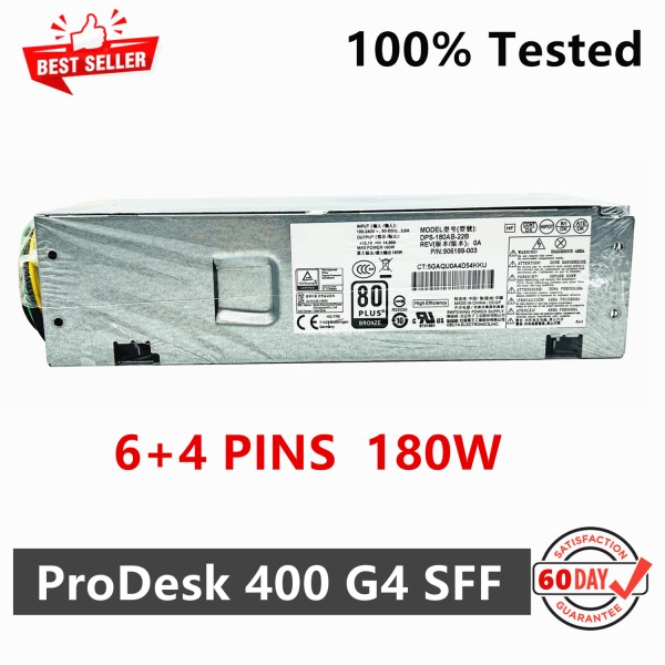 HP 400 G4 6 + 핀 180W 전원 공급 장치, 906189-001 DPS-180AB-22 A B PA-1181-7 FCF011 제품 이미지