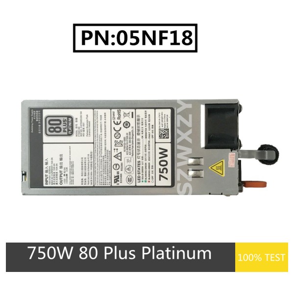 델R620 용 전원 공급 장치 E750E-S0 DPS-750AB-29 A 5NF18 제품 이미지