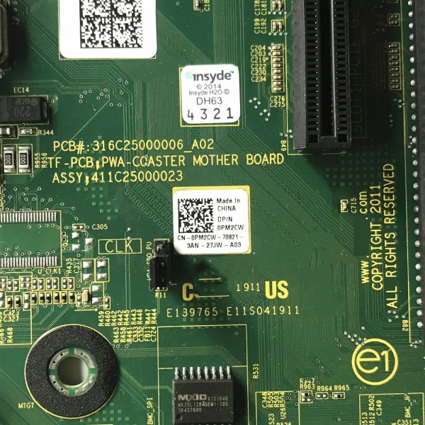 델파워에지 T110 II 마더보드 시스템 PM2CW LGA 1155용 제품 이미지