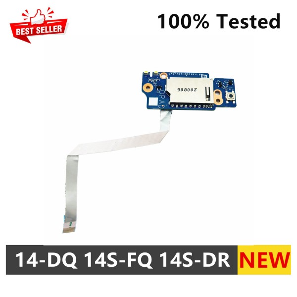 케이블 M13557-001 포함 전원 버튼 보드, HP 14-DQ SD DA0PADTH8B0 100% 테스트 완료 제품 이미지