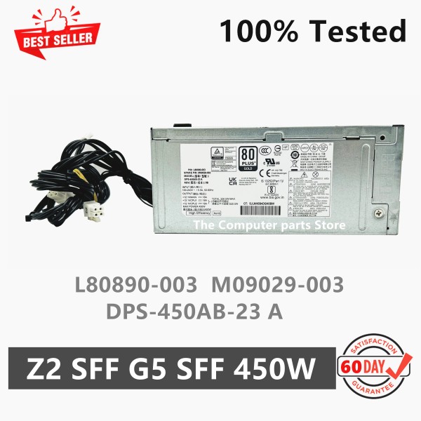 HP Z2 SFF G5 450W 전원 공급 장치 L80890-003 DPS-450AB-23 A 4+4+4+7pin 100% 테스트 된 새 원본 제품 이미지