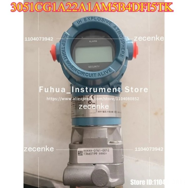 1PC 새 송신기 3051CG1A22A1AM5B4DFI5TK, 범위 0-6.216kPa, 작동 압력 0.0062 MPa, 전압 10.5~30 VDC 제품 이미지