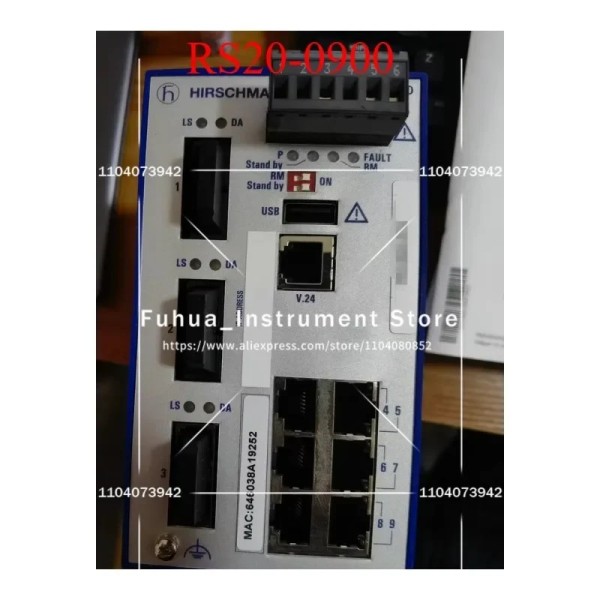 1개 히르슈만 RS20-0900 산업용 이더넷 레일 스위치 9포트 관리형 제품 이미지
