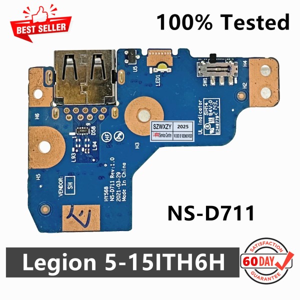 Lenovo Legion 5-15ITH6H 노트북 82JH USB 스위치 보드 5C50S25209 용 기존 NS-D711 제품 이미지