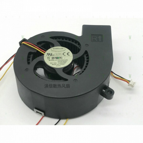 H1개 EVERFLOW 팬 R128025SUACR78aR DC 12V 0.40AMP 3핀 제품 이미지