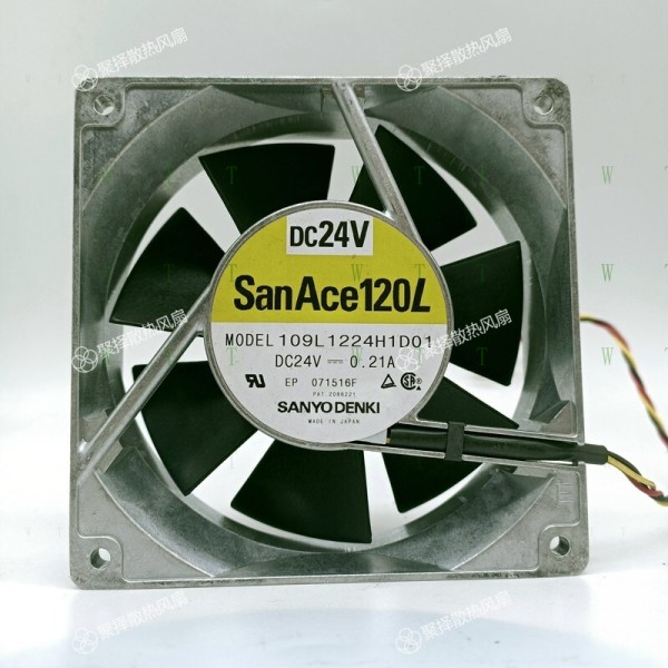 H1 PCS 산요 팬 109L1224H1D01 DC24V 0.21A 12cm 12038 3선 냉각 제품 이미지