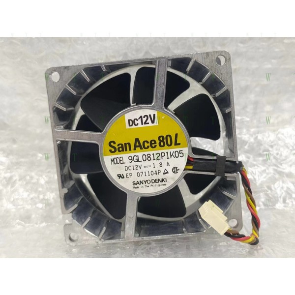 H1 PCS SANYO 팬 9GL0812P1K05 DC12V 1.8A 8038 8CM 알루미늄 프레임 4선 제품 이미지