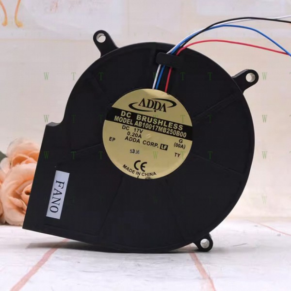 ADDA 팬용 H 1 PCS AB10017MB250B00 DC12V-17V 0.20A 101025mm 4핀 냉각 제품 이미지