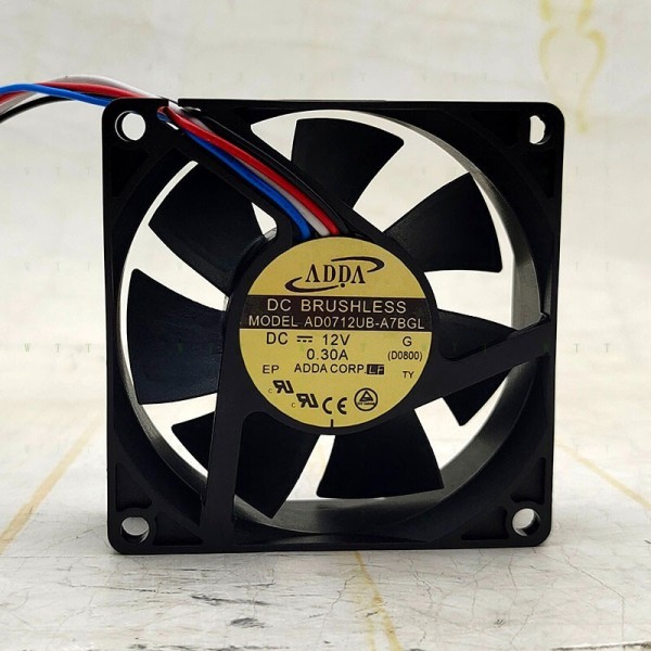 ADDA AD0712UB-A7BGL 12V 0.30A 7025 7cm 온도 제어 냉각 팬용 H 1개 제품 이미지