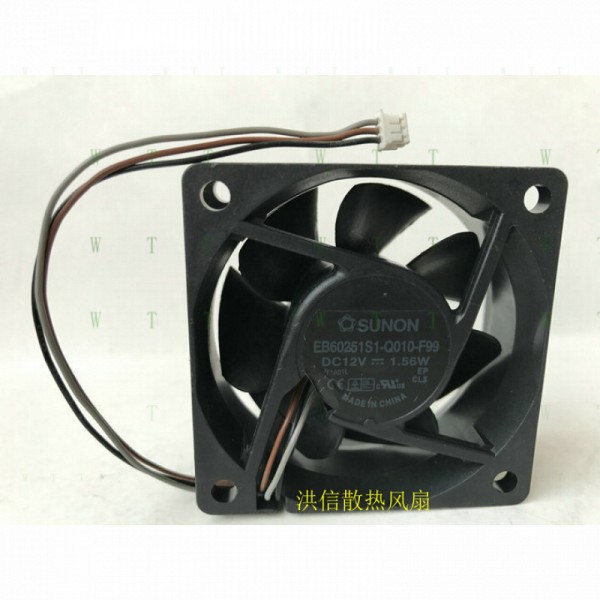 SUNON 팬용 H 1 PCS EB60251S1-Q010-F99 DC12V 1.56W 6025 6CM 3 핀 프로젝터 제품 이미지