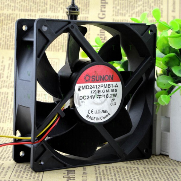 SUNON 12CM 12038 24V 18.2W PMD2412PMB1-A 3선 환경 팬용 H 제품 이미지