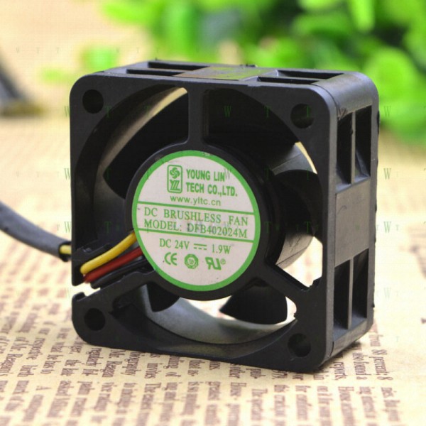 HYonglin DFB402024M 4CM 24V 1.9W 3선 인버터 팬 서버 제품 이미지