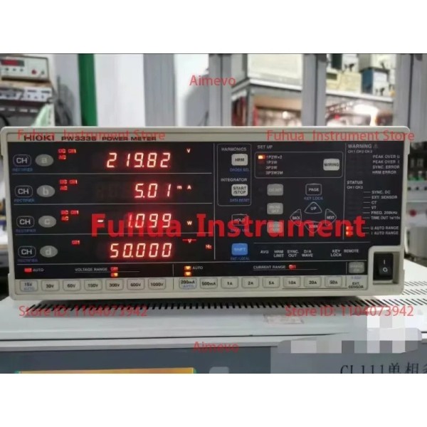 HIOKI PW3336 AC 전력계 100-240V 5060HZ 40VA 모듈 1개 포함, 상태 양호 제품 이미지