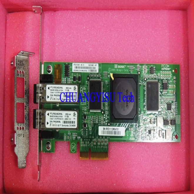 QLE2462-HP AE312-60001 407621-001 HBA 듀얼 포트 파이버 카드, 새 제품 제품 이미지