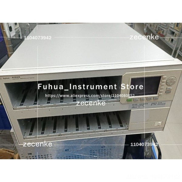 1PC Agilent 8166B Lightwave 다중 채널 광학 멀티미터, 17슬롯, 양호한 상태로 테스트됨 제품 이미지