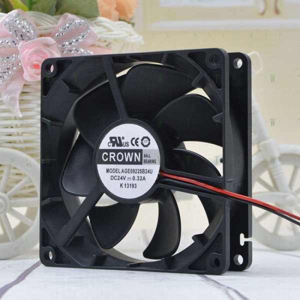 Hfor CROWN AGE09225B24U 9225 24V 0.32A 9cm 대형 공기량 인버터 팬 제품 이미지