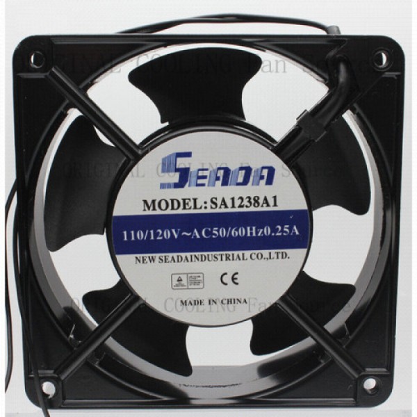 B+ Seada SA1238A1 산업용 축류팬 110120V AC 0.25A 2선 120x120x38mm 제품 이미지