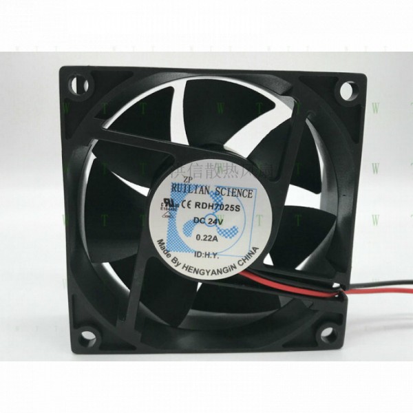 H1 PCS RUILIAN SCIENCE 팬 RDH7025S DC 24V 0.22A 7CM 2선 냉각 제품 이미지