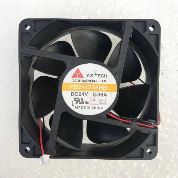 Y.S.TECH 팬용 H 1 PCS FD241238HB DC24V 12038 12CM 2핀 인버터 냉각 제품 이미지