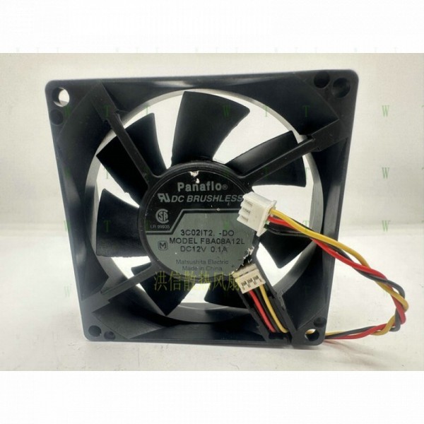 H1 PCS Panaflo 팬 FBA08A12L DC12V 0.1A 8CM 8025 3선 냉각 제품 이미지