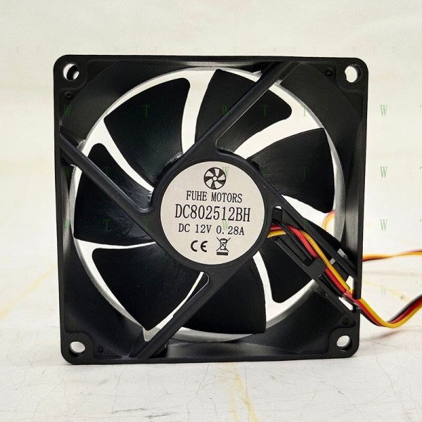FUHE 모터용 H 1 PCS 팬 DC802512BH DC12V 0.28A 8CM 3선 냉각 제품 이미지