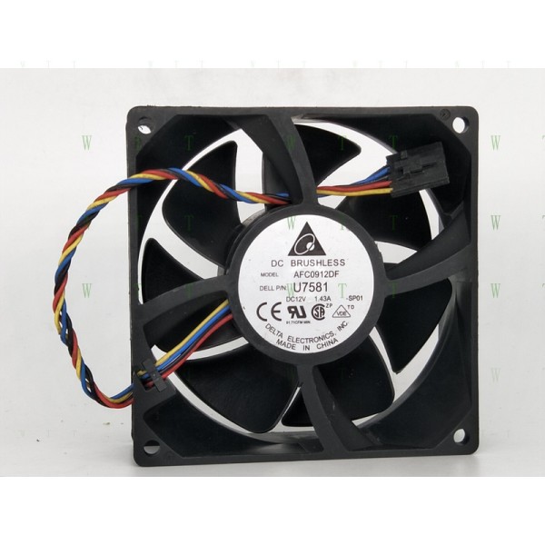 델타 팬용 H 1 PCS AFC0912DF U7581 DC 12V 1.43A 929232mm 냉각 제품 이미지