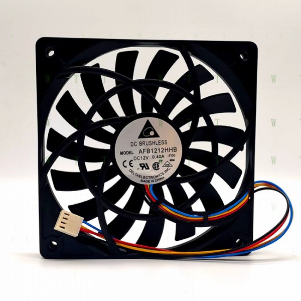 델타 팬용 H 1 PCS AFB1212HHB DC12V 0.4A 12013 12cm 4선 초박형 섀시 제품 이미지