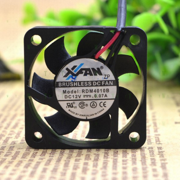 H1개 XFAN RDM4010B 12V 0.07A 4cm 2선 서버 초박형 무소음 팬 제품 이미지