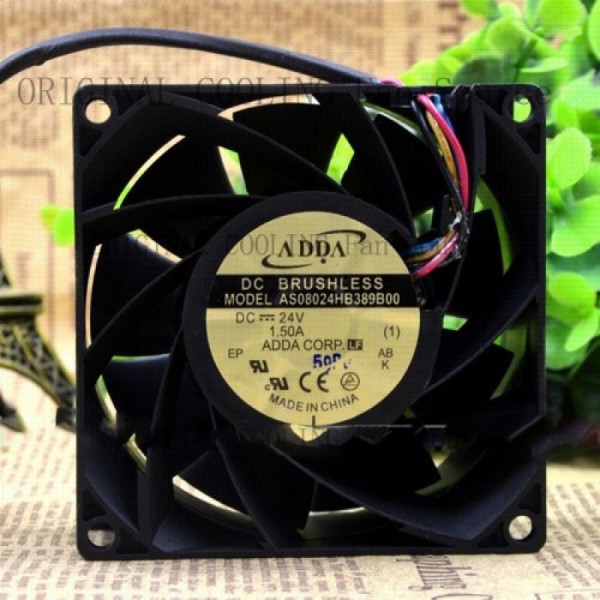ADDA AS08024HB389B00 DC24V 1.50A 8038 8cm 4선 산업용 냉각 팬용 B+ 제품 이미지