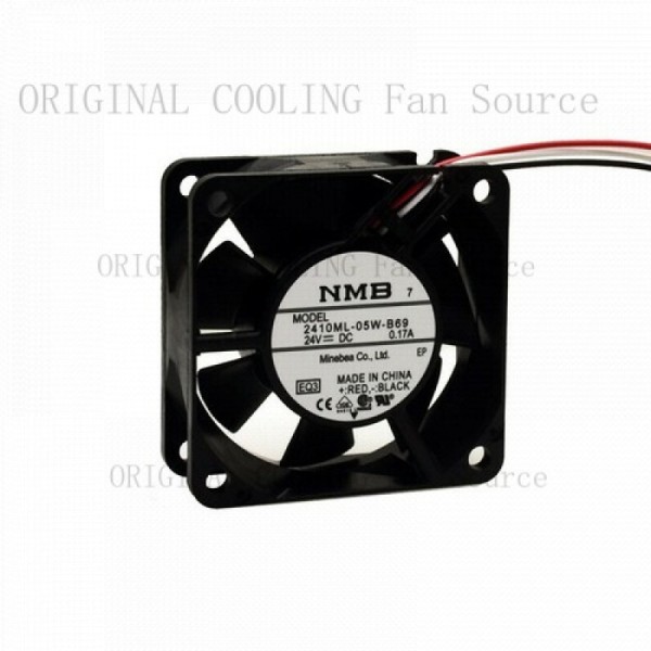 NMB 2410ML-05W-B69 24V DC 팬용 B+ 1개 3핀 0.17A 모델 냉각 60x60x25MM 제품 이미지