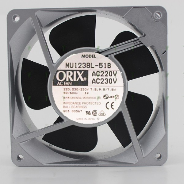 H1 PCS ORIX 팬 MU1238L-51B AC 220V 9.5W 12CM 12038 냉각 제품 이미지