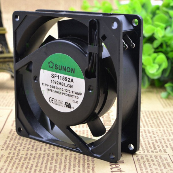 HSUNON SF11592A-1092HBL.GN 115V AC 볼 베어링 냉각 팬용 제품 이미지