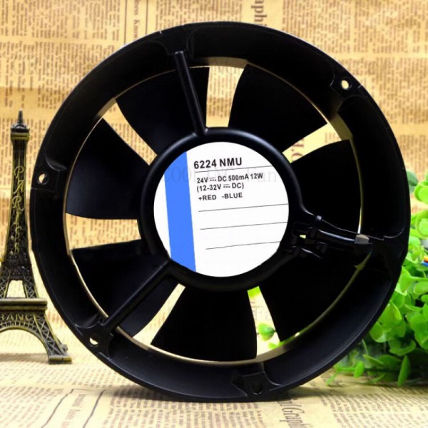 EBMPAP 500mA 12W DC24V 6224 NMU 17CM 축방향 원형 산업용 제어 팬 제품 이미지