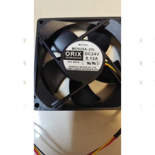 H1 PCS ORIX 팬 MD925A-24L DC24V 0.12A 9225 9CM 3핀 냉각 제품 이미지