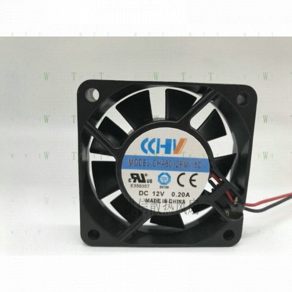H1개 CHA6012RM-15D DC12V 0.20A 6015 2선 무소음 섀시 전원 팬 제품 이미지