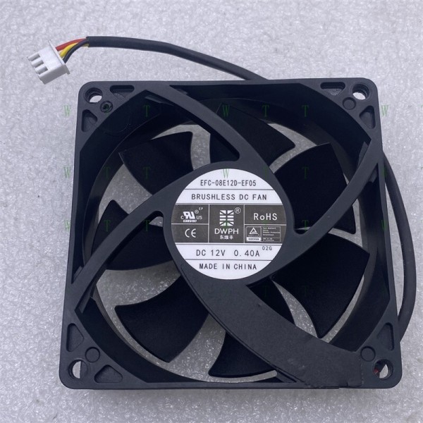 H1 PCS DWPH 팬 EFC-08E12D-EF05 DC 12V 0.40A 808025mm 3선 냉각 제품 이미지