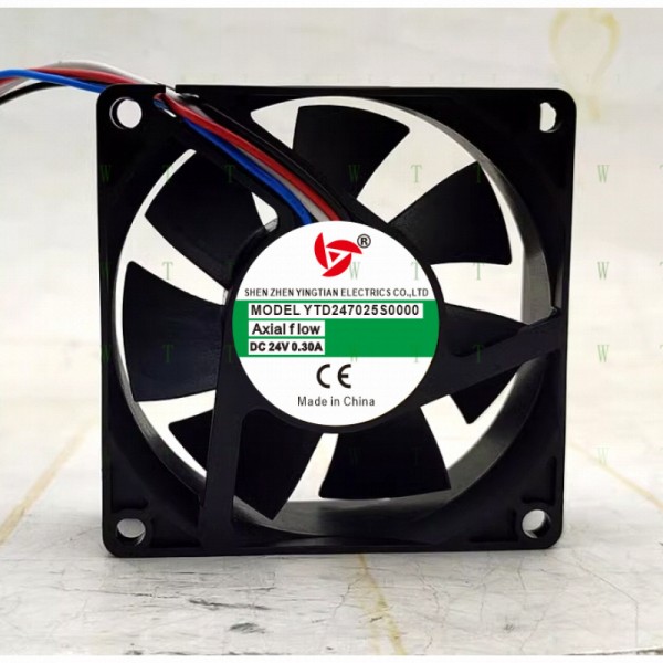 YINGTIAN 팬용 H 1 PCS YTD247025S0000 DC24V 0.30A 7025 7cm 4선 냉각 제품 이미지