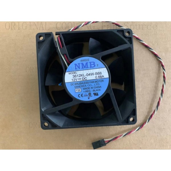 H1개 NMB 냉각 팬용 DC 브러시리스 모터 3612KL-04W-B66 12V 0.68A 92x32mm 제품 이미지