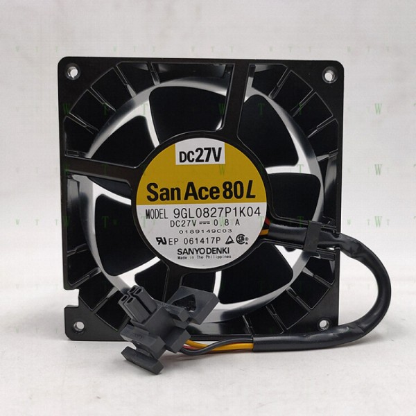 H1개 산요 SanAce8038 9GL0827P1K04 27V 24V0.8A 8cm 금속 냉각 팬 제품 이미지