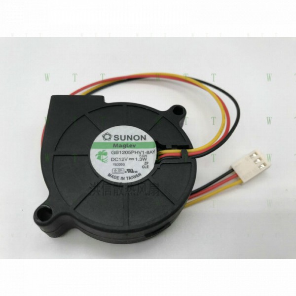 SUNON 팬용 H 1개 GB1205PHV1-8AY DC12V 1.3W 5015 3핀 제품 이미지