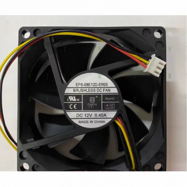 H1 PCS DWPH 팬 EFS-08E12D-ER05 DC12V 0.40A 8025 8cm 3핀 냉각 제품 이미지