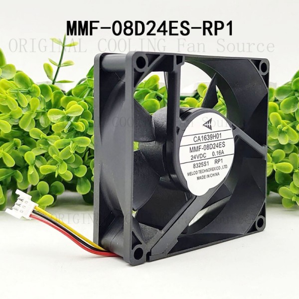 B신품 Melco 24VDC 0.16A MMF-08D24ES-RP1 808025m 고풍량 무소음 냉각 팬 제품 이미지