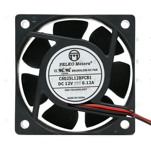 Hfor PELKO Motors C6025L12BPCB1 6025 6CM 12V 0.12A 저소음 팬 제품 이미지