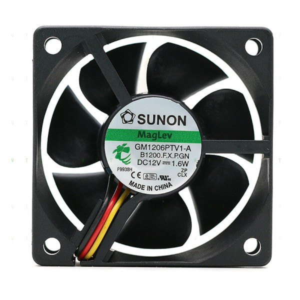 Hfor SUNON GM1206PTV1-A 6025 6CM 12V 1.6W 3선 속도 측정 냉각 팬 제품 이미지
