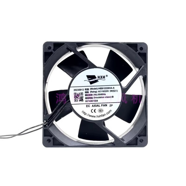 HFOR HXH HEB12220HA-A AC115220V 2W 120mm EC 축방향 냉각 팬 클래스 B 절연형 제품 이미지