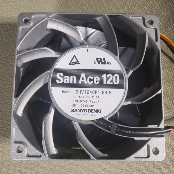 B3개 세트 산요덴키 산에이스 120팬 모델9HV1248P1G005 48V 2A 120mm×120mm×38mm 제품 이미지