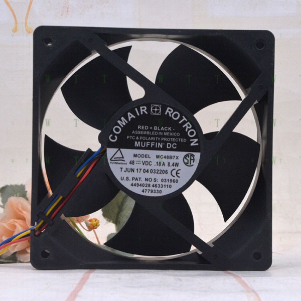 H1개 Comair Rotron MC48B7X 48V 0.18A 8.4W 12032 12CM 통신 네트워크 팬. 제품 이미지